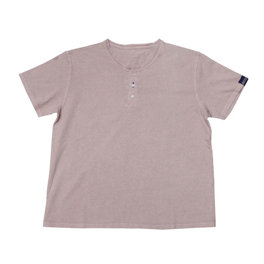 ヘンリーネック ウォッシュ加工 Tシャツ