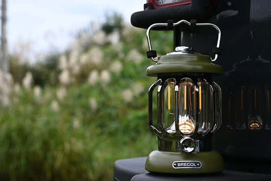 BRECOL レトロ風 LED アウトドア ランタン