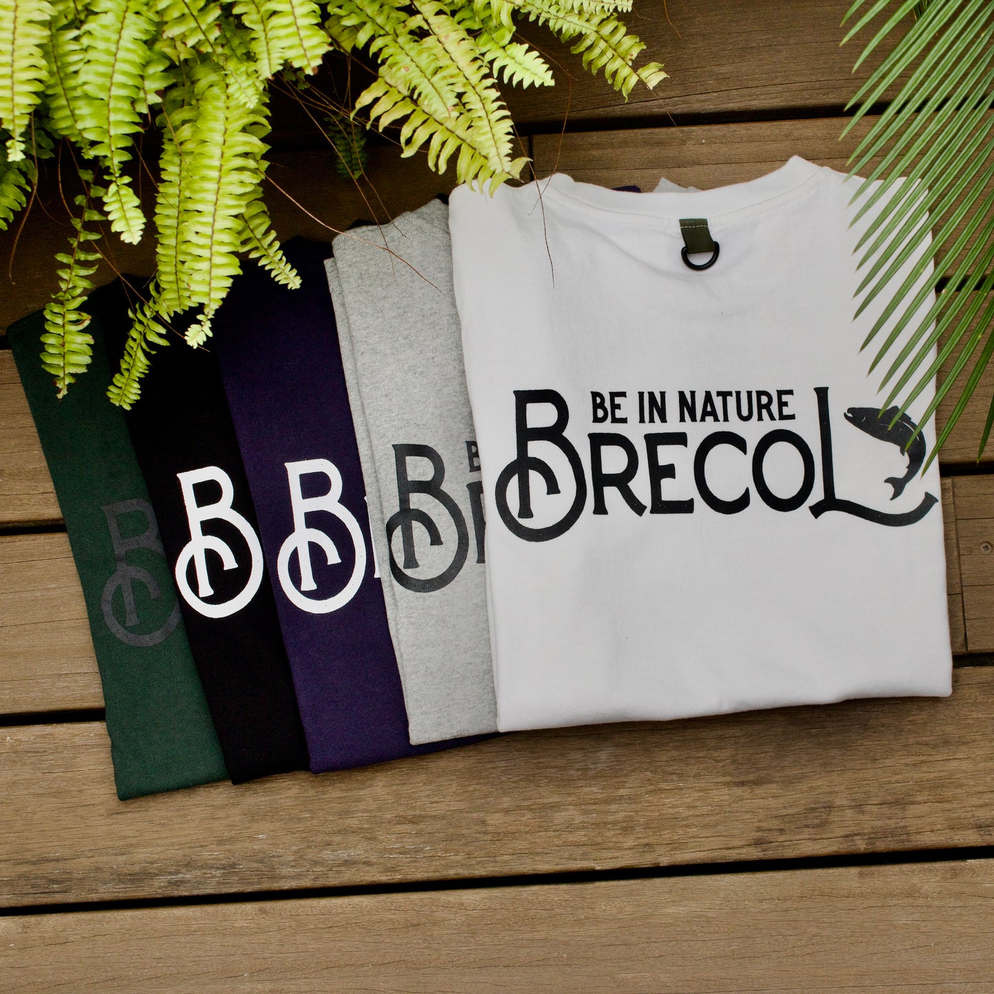アウトドア BRECOL ロゴ Tシャツ